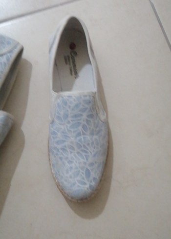 Mavi Bağcıklı Dolgu Topuklu Kadın Espadril - Görsel 12