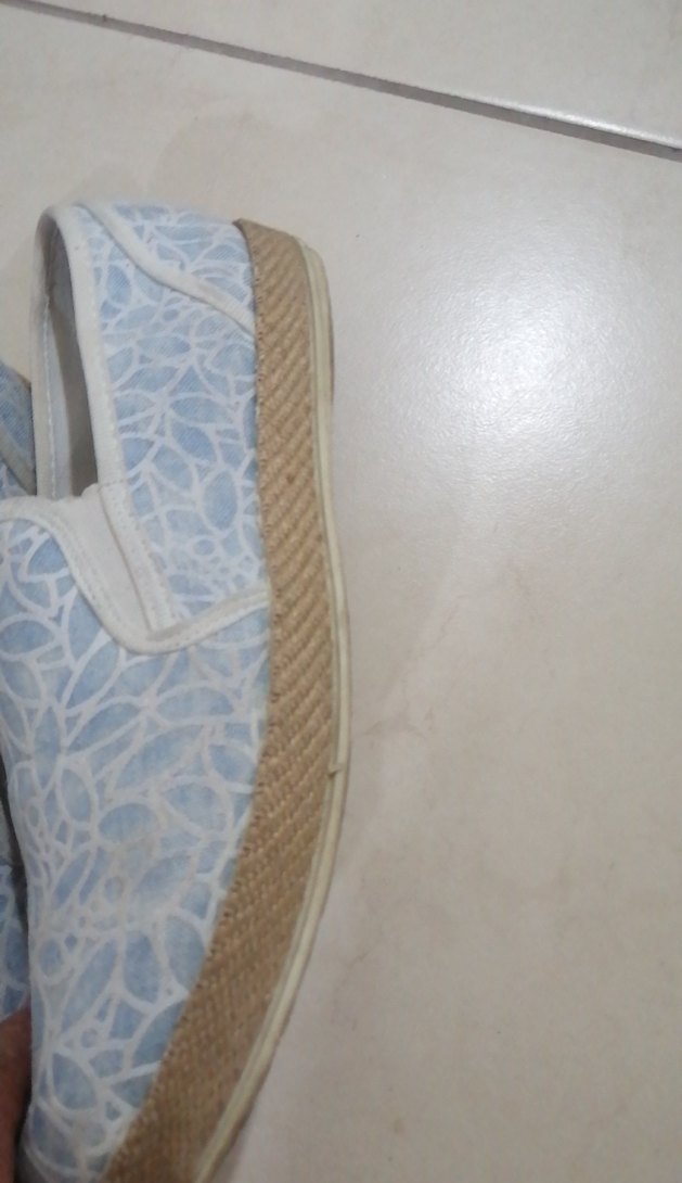 Mavi Bağcıklı Dolgu Topuklu Kadın Espadril - Görsel 4