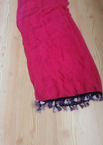 Pembe Drapeli Kadın Bohem şezlong örtüsü - Görsel 3