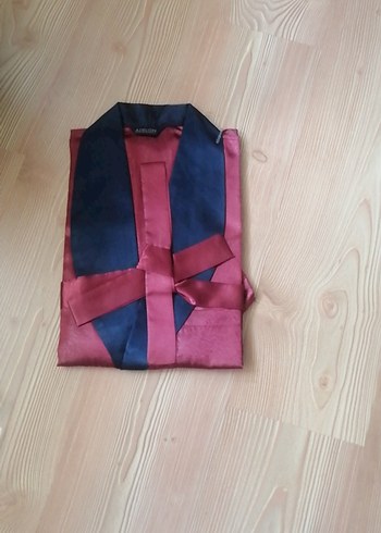diğer Beden bordo Renk Bordo Erkek Uzun saten sabahlık