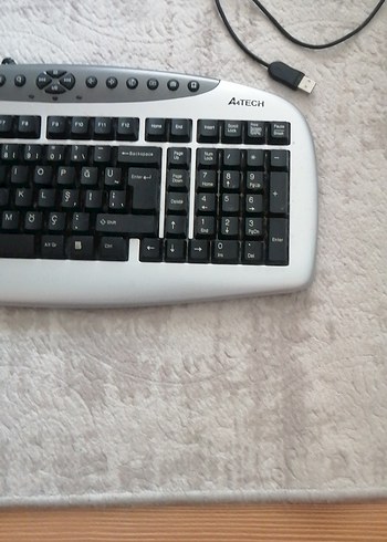 Beyaz Gri Kablolu Multimedya Klavye - Görsel 4