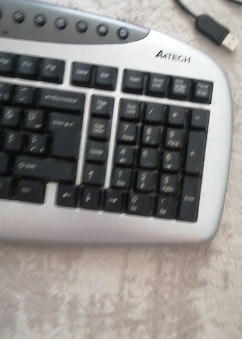 Beyaz Gri Kablolu Multimedya Klavye - Görsel 2