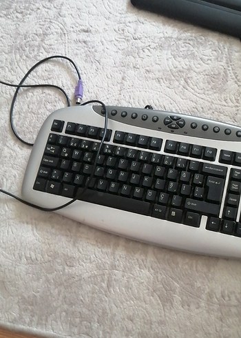 Beyaz Gri Kablolu Multimedya Klavye - Görsel 3