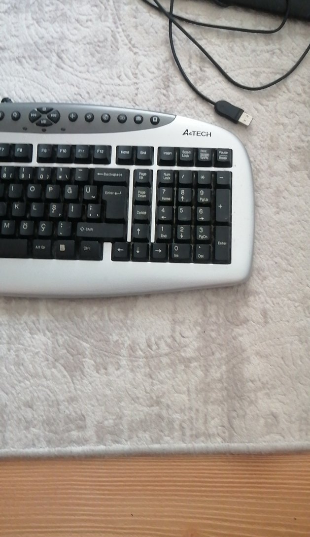 Beyaz Gri Kablolu Multimedya Klavye - Görsel 4