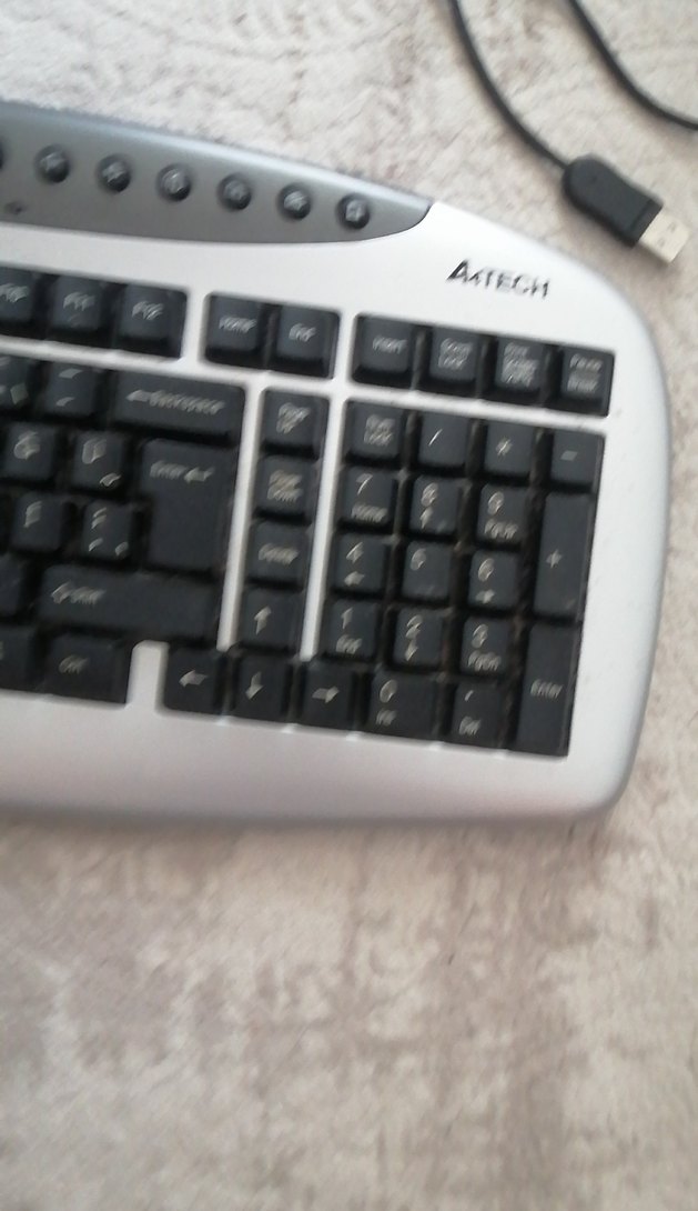 Beyaz Gri Kablolu Multimedya Klavye - Görsel 2