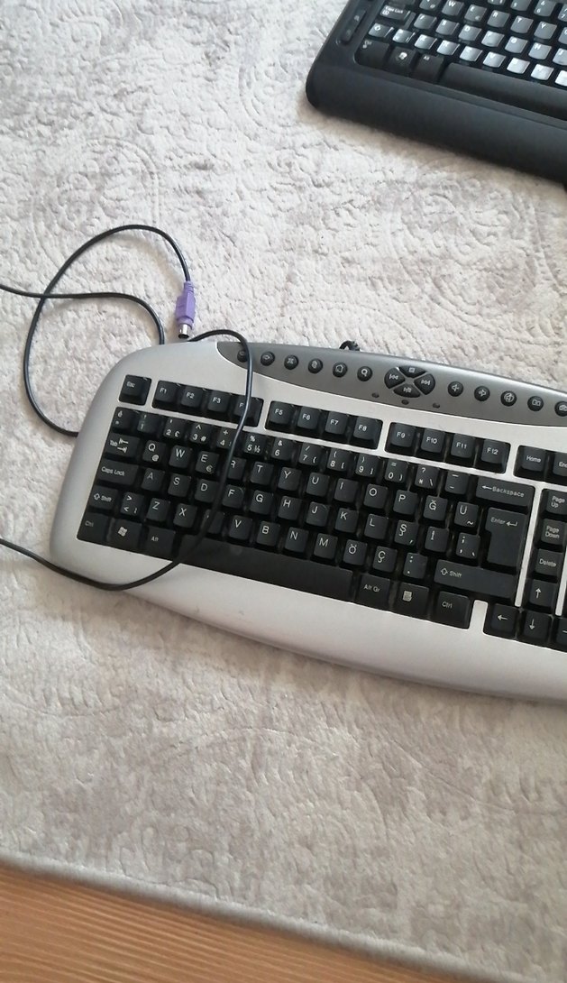 Beyaz Gri Kablolu Multimedya Klavye - Görsel 3