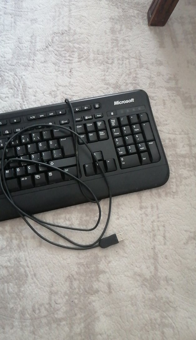 Microsoft Siyah Kablolu Klavye - Görsel 5