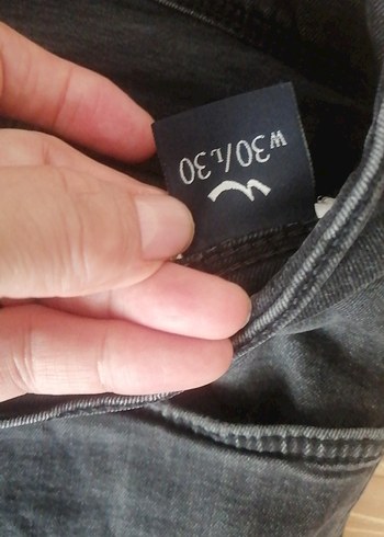 30 Beden siyah Renk Bayan Siyah Bol Kesim Denim Pantolon