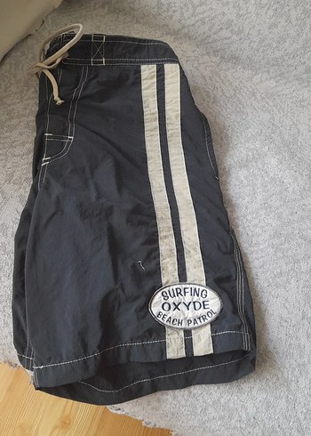 Erkek Kemerli Mini Lacivert Şort - Görsel 10