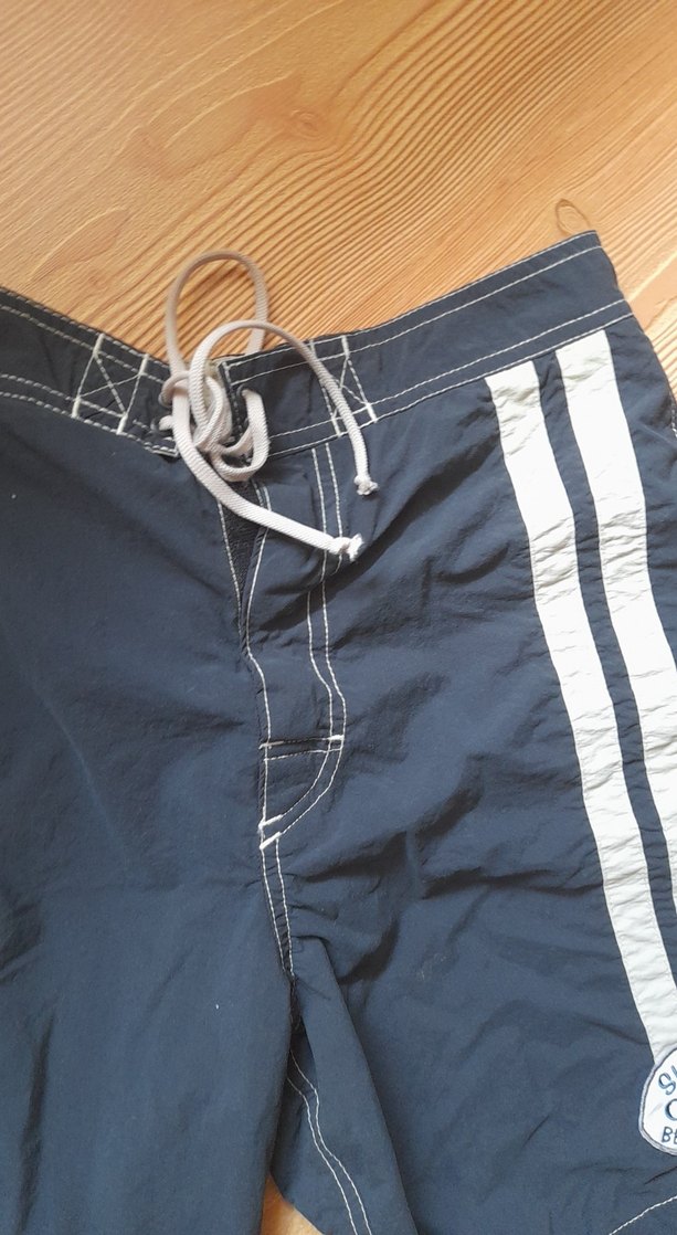 Erkek Kemerli Mini Lacivert Şort - Görsel 5