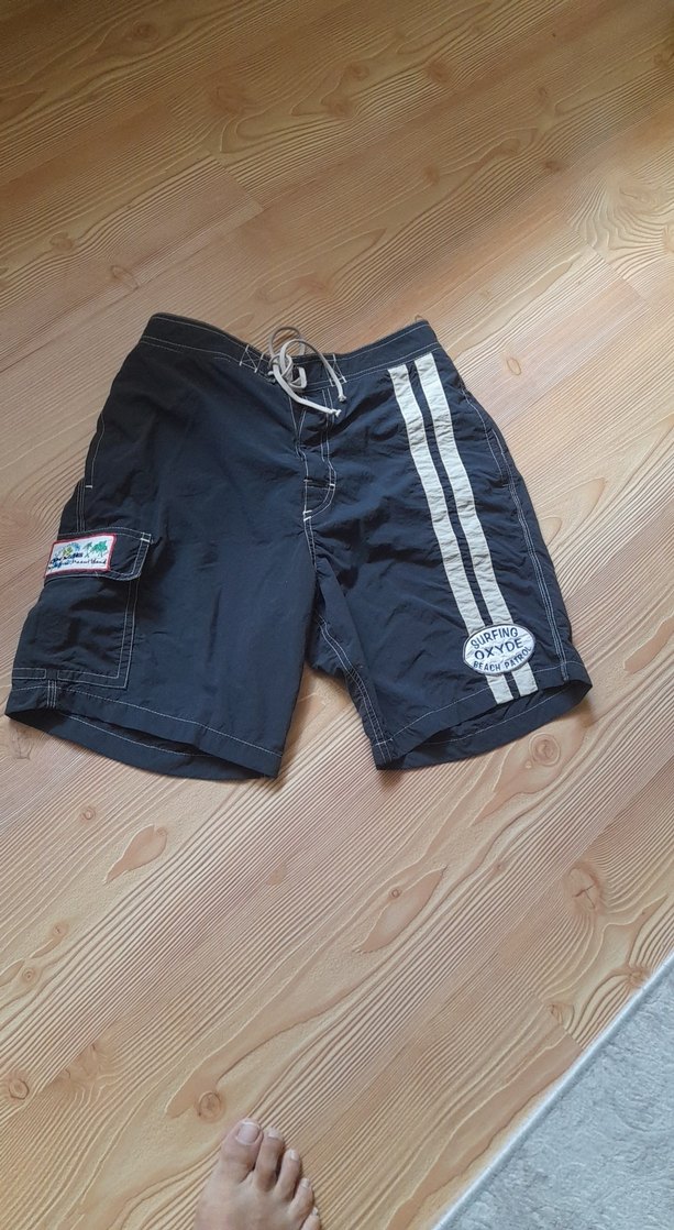 Erkek Kemerli Mini Lacivert Şort - Görsel 2