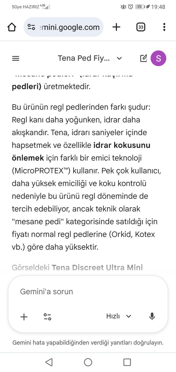 Tena Discreet ultra hijyenik ped/mesane pedi - Görsel 5