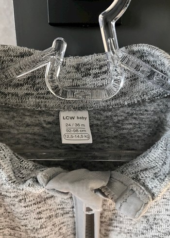 Erkek Çocuk Gri Fermuarlı Sweatshirt - Görsel 2