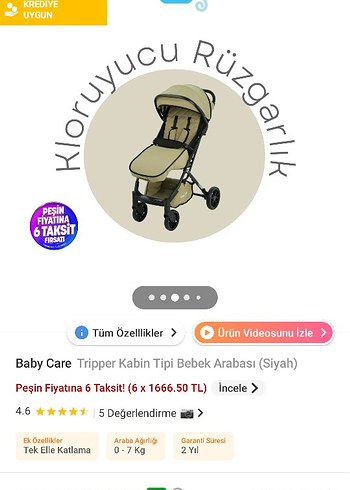 Baby Care Tripper Kabin Tipi Bebek Arabası Siyah - Görsel 3