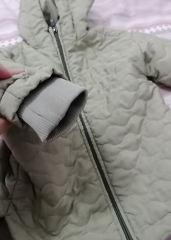 Kız Çocuk Kapüşonlu Fermuarlı Mont - Görsel 3