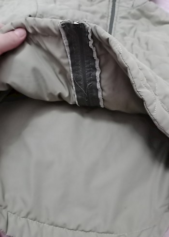 Kız Çocuk Kapüşonlu Fermuarlı Mont - Görsel 2