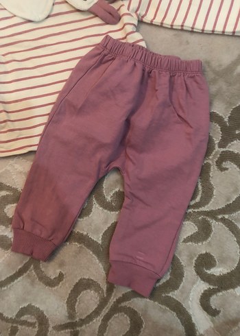 Pembe Uzun Kollu Bebek Kız Takımı - Görsel 3