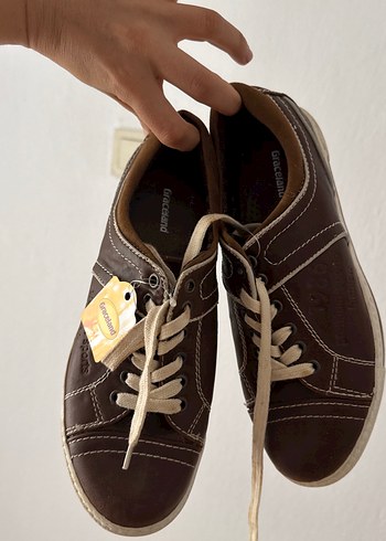 Kahverengi Parlak Bağcıklı Spor Ayakkabı - Görsel 6