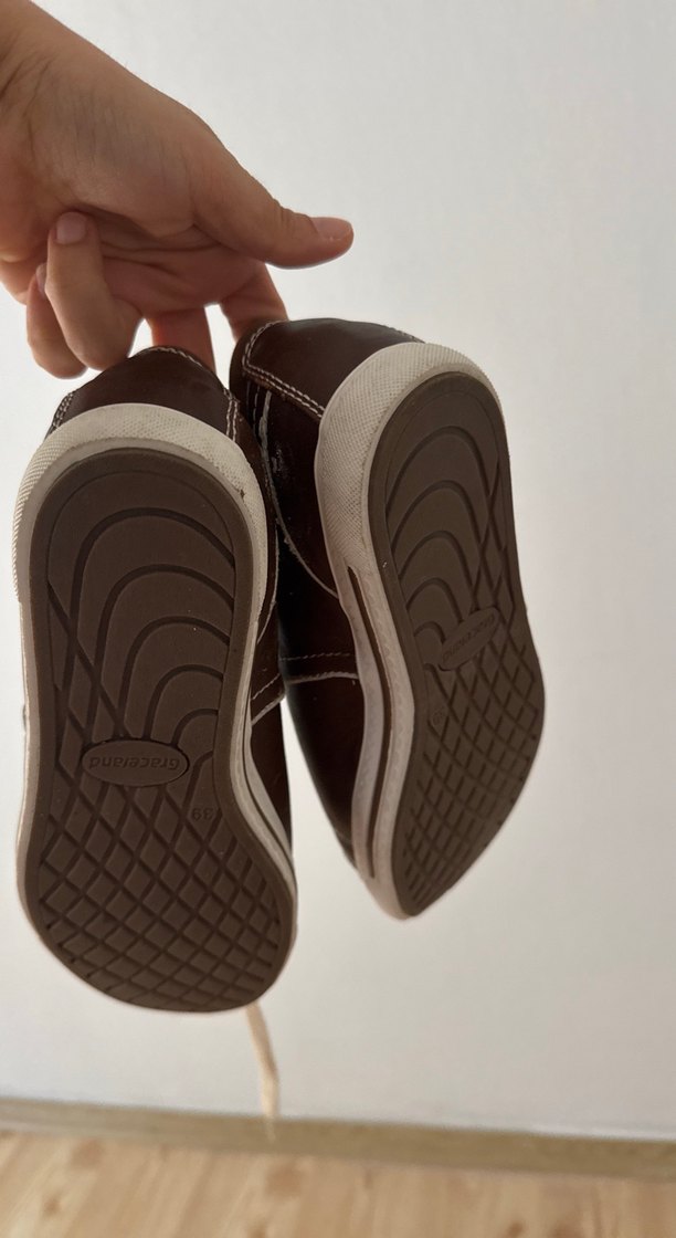 Kahverengi Parlak Bağcıklı Spor Ayakkabı - Görsel 2