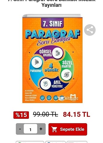 7. Sınıf paragraf soru bankası 