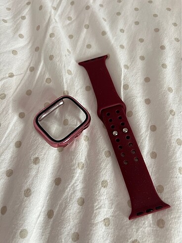 APPLE Watch Series 6 41mm Kordon ve Ekran Koruyucu Kapak