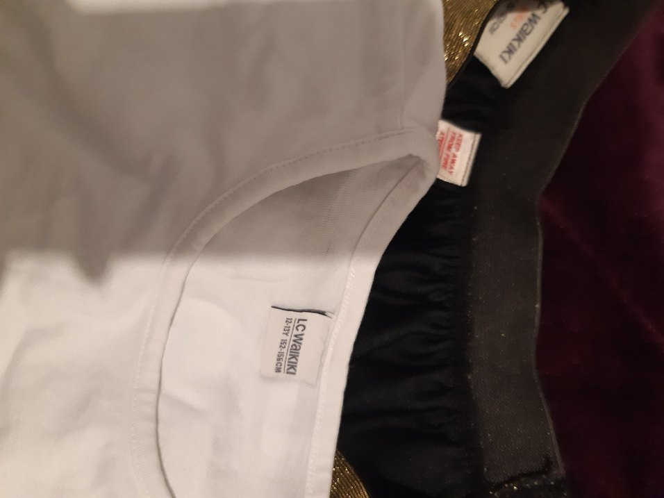 Beyaz Parlak Pullu Kedi Desenli Sweatshirt - Görsel 5