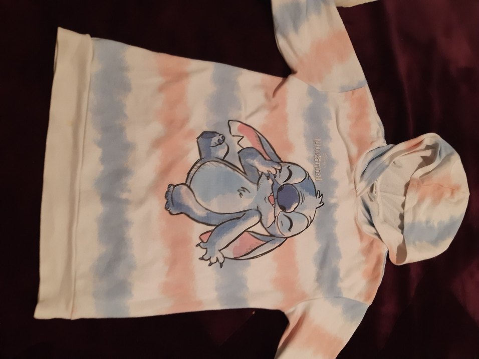 Disney Stitch Peluş Oyuncak Desenli Gri Sweatshirt - Görsel 4