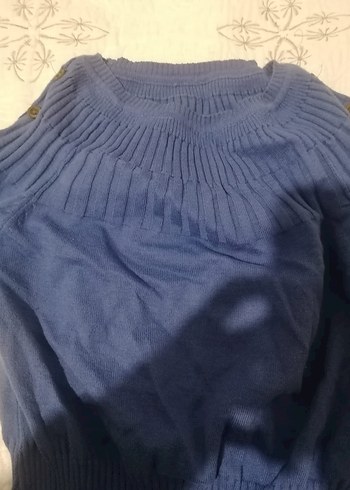 Mavi Kadın Triko Uzun Kollu Kazak - Görsel 2