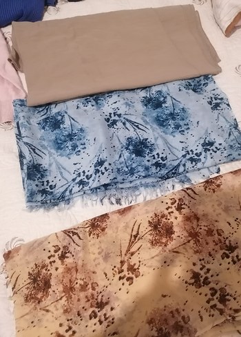 Bohem Desenli Bej Kadın Şal - Görsel 2