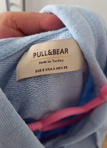 l Beden mavi Renk mavi kapuşonlu sweatshirt pull&bear