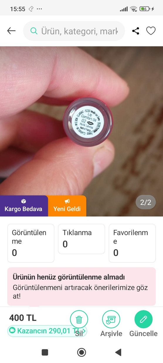 Clarins lip oil - Görsel 2