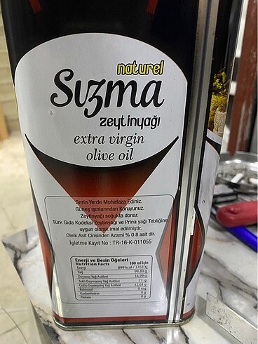Diğer natural sızma zeytin yağı
