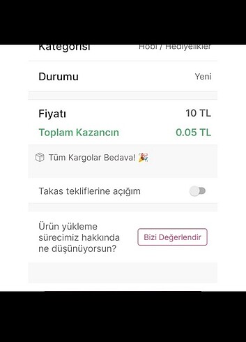 Örnek kazanç