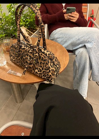 Leopar çanta bershka - Görsel 2