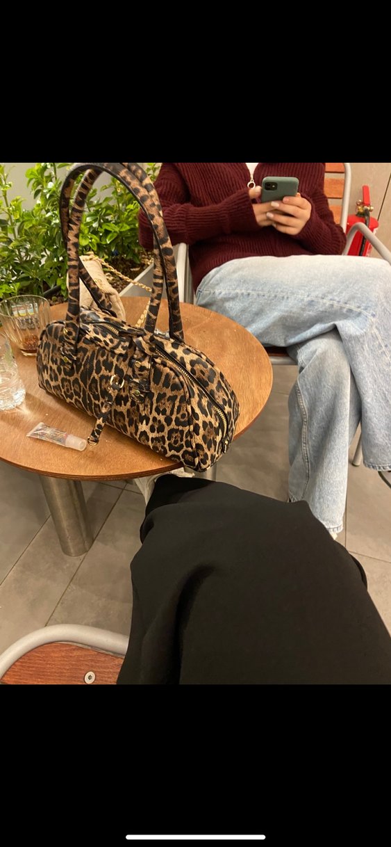 Leopar çanta bershka - Görsel 2
