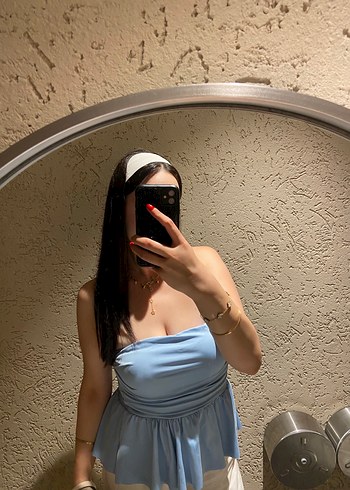 Straplez bluz - Görsel 3