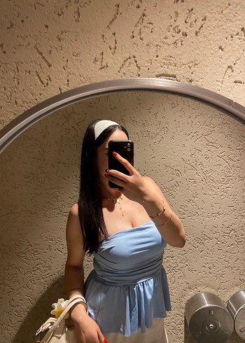 Straplez bluz - Görsel 2