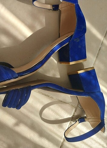 39 Beden mavi Renk Topuklu ayakkabı 