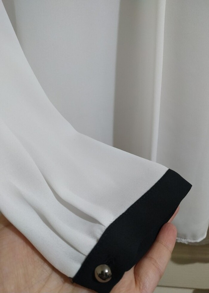 DeFacto tül bluz gömlek uzun kollu XS beden - Görsel 2