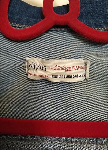 Dilvin kot ceket 36 beden - Görsel 3