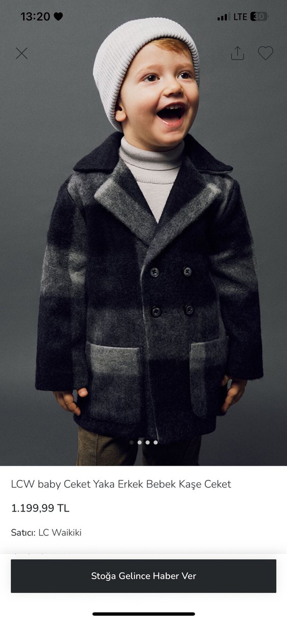 Gri Midi Kadın Yün Kaban Düğmeli - Görsel 3