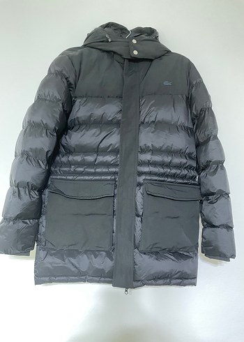 Siyah Fermuarlı Lacoste Erkek Mont