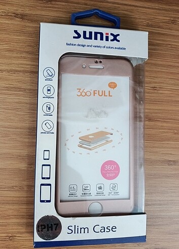 iPhone 7 için 360° Koruyucu Kılıf + Ekran koruyucu 