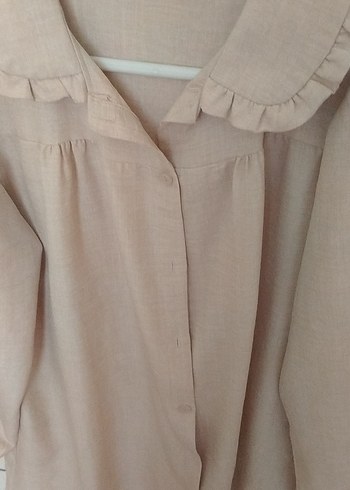 Bej Düğmeli Tunik - Görsel 3