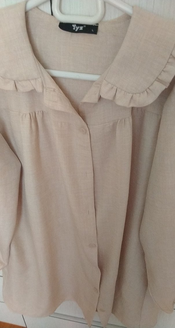 Bej Düğmeli Tunik - Görsel 3