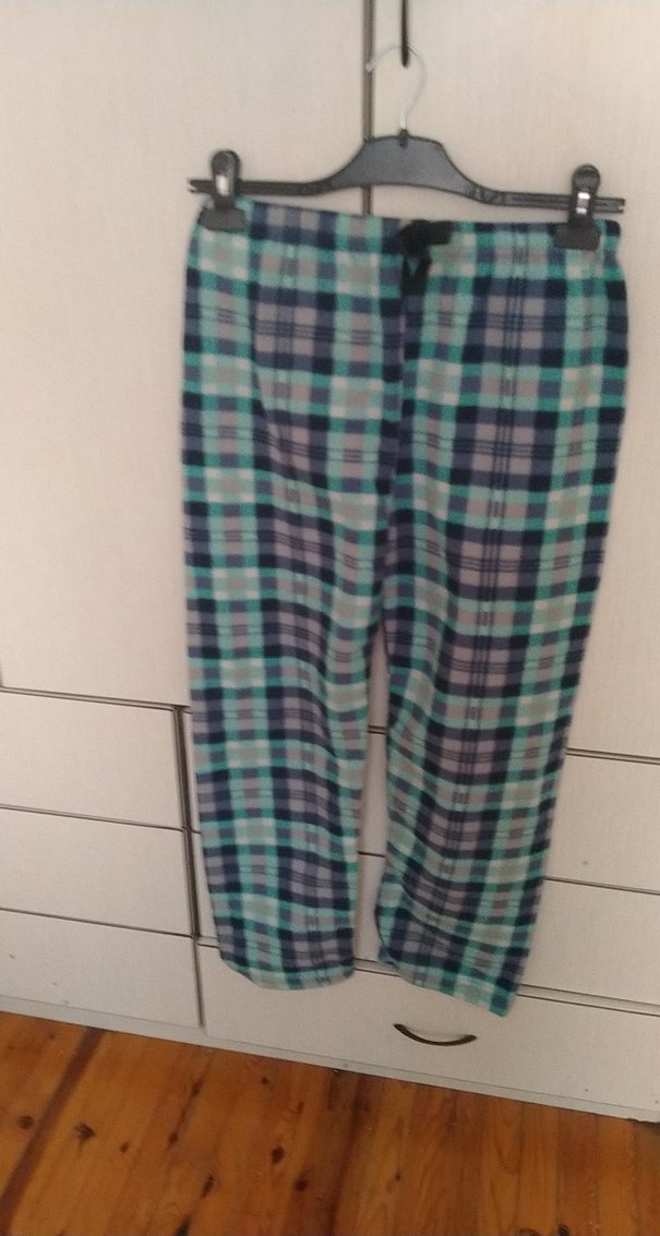 Düğmeli Rahat Kesim Kadın Polar Pantolon - Görsel 2