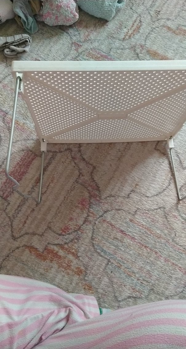 Beyaz Delikli Ayarlanabilir Dolap Rafı - Görsel 2