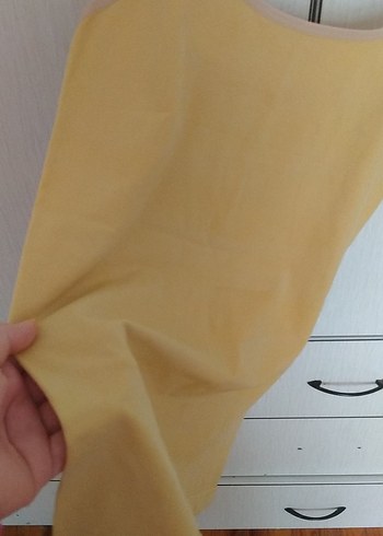 Sarı Mini Askılı Kadın Atlet - Görsel 3