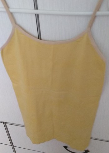 Sarı Mini Askılı Kadın Atlet - Görsel 2