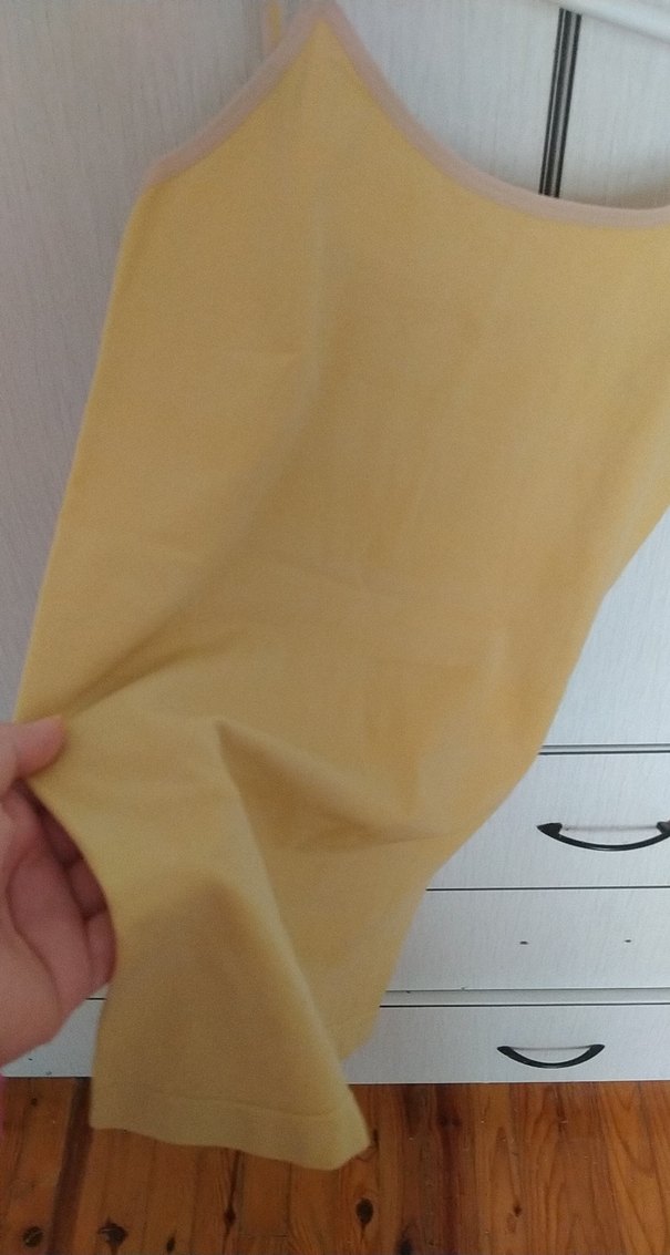 Sarı Mini Askılı Kadın Atlet - Görsel 3